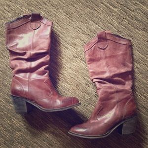 Aldo Leather Cowboy Boots